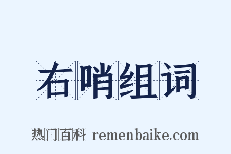 右哨组词是什么意思的图片